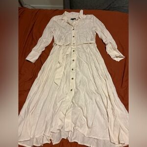 Banana Republic long sleeve dress shirt Maxi Dress
